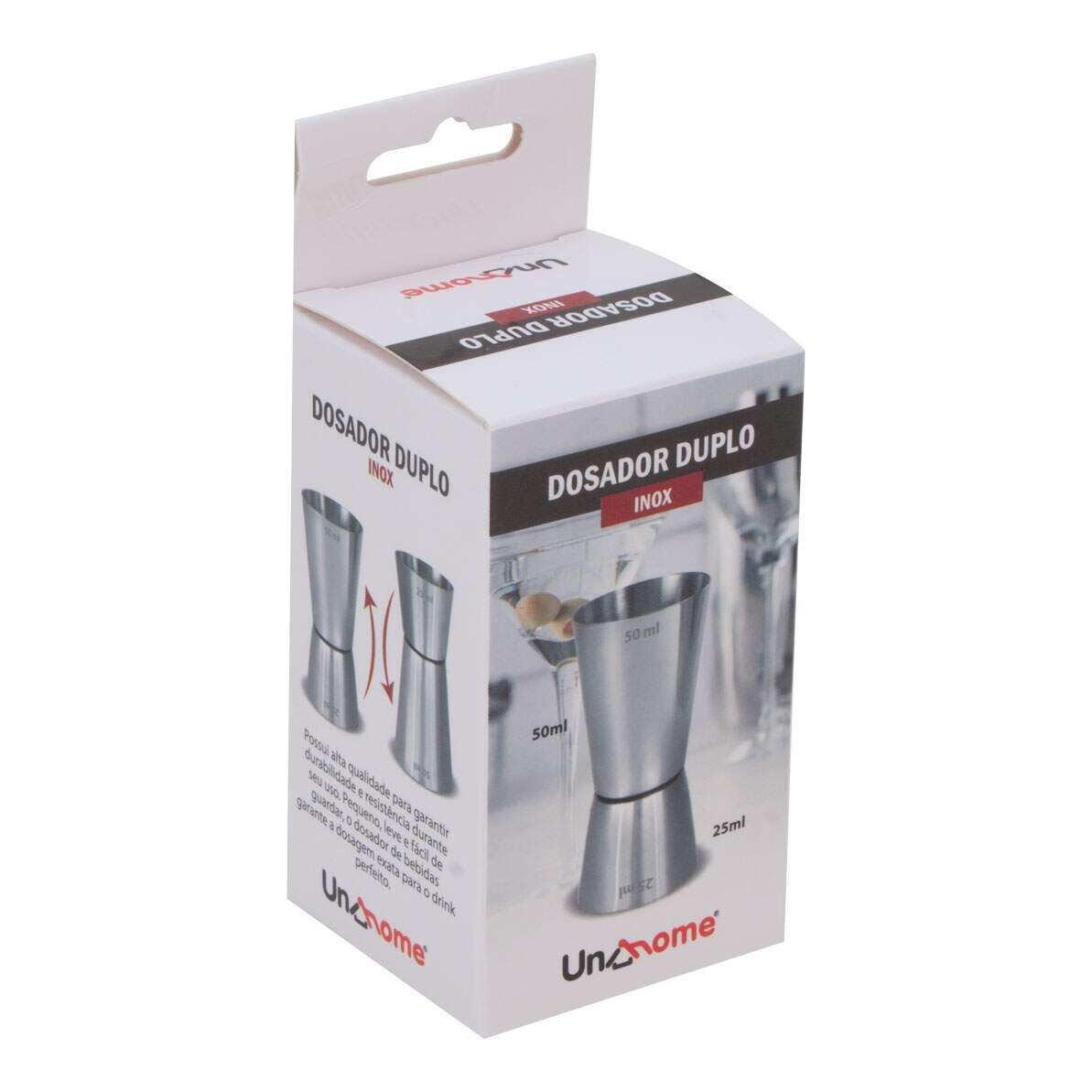 DOSADOR DUPLO DE BEBIDAS MEDIDOR COQUETEL INOX - Image 3