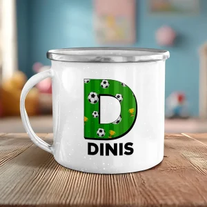 Caneca de Esmalte "Football"