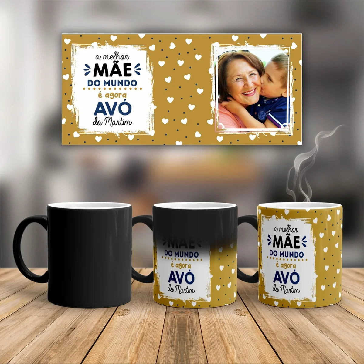 Caneca Mágica "A melhor mãe do mundo é agora avó" - Image 2