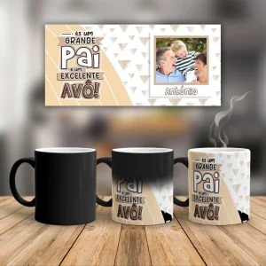 Caneca Mágica "Grande Pai/Mãe - Excelente Avô/Avó"