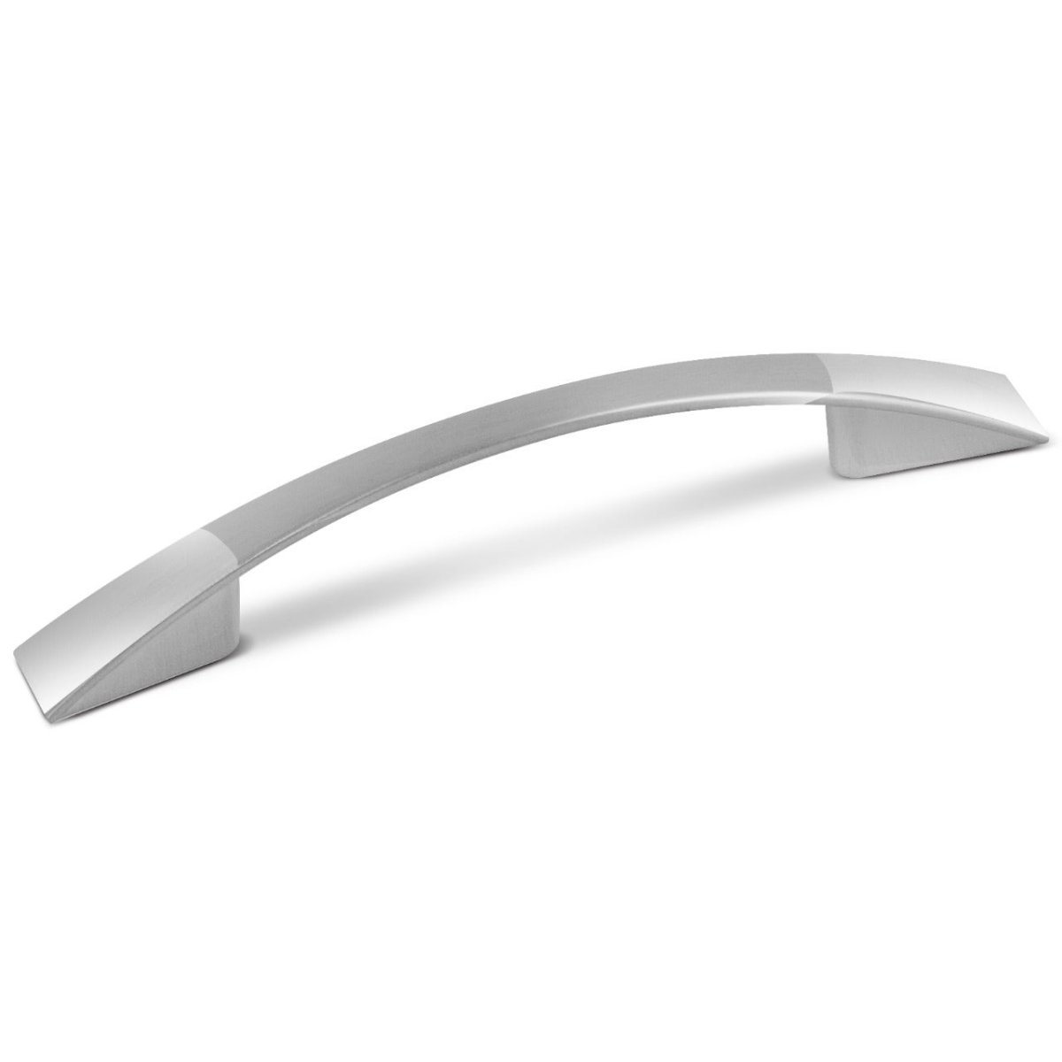 PUXADOR DE ZINCO ESCOVADO 96MM C/2 PARAFUSOS