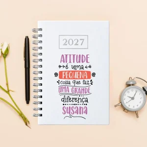 Agenda Diária 2027 de Argolas "Atitude"