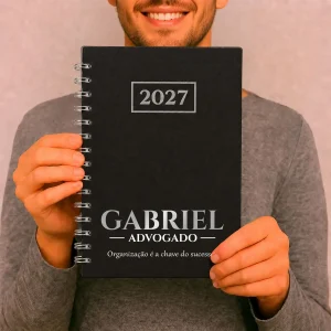 Agenda Diária 2027 de Argolas "Silver"