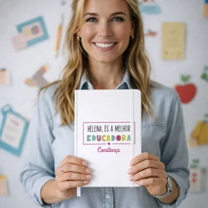 Caderno e/ou Marcador de Livro "És a Melhor: Professora - Educadora - Auxiliar"