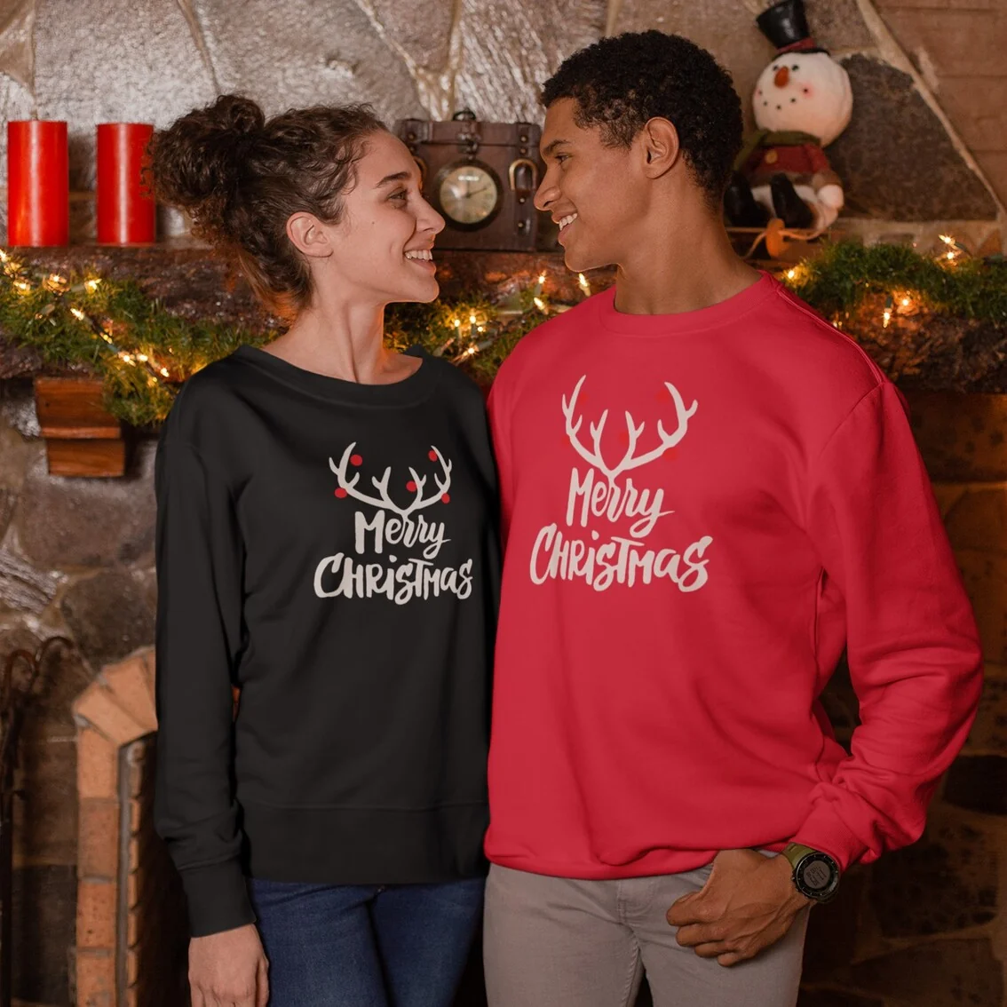 Camisola de Natal "Rena Iluminada"