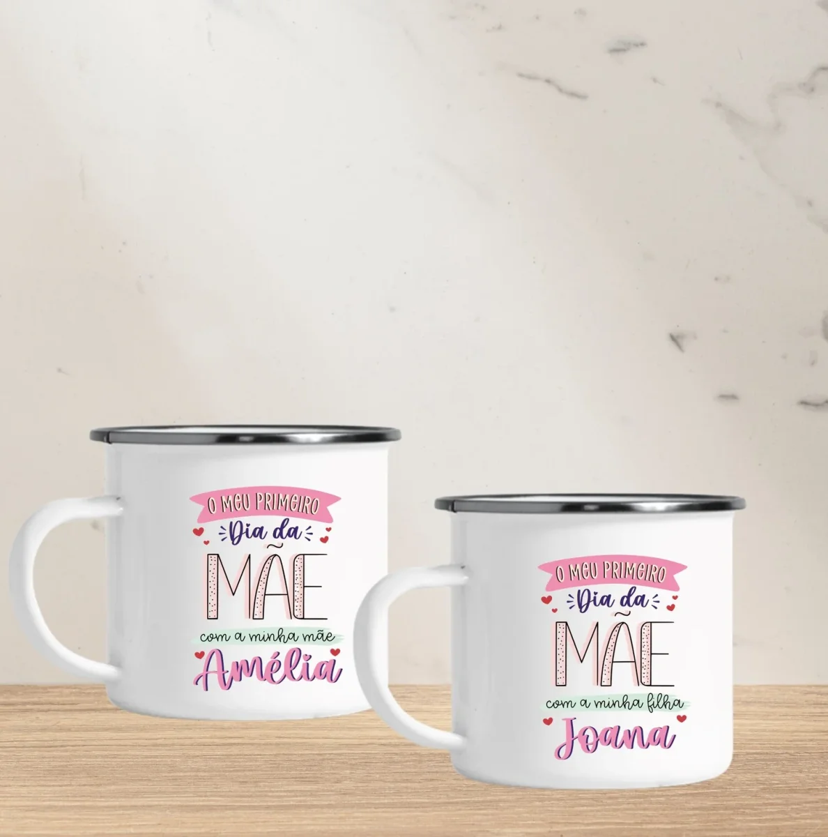 Caneca de Esmalte "O meu primeiro Dia da Mãe" - Image 3
