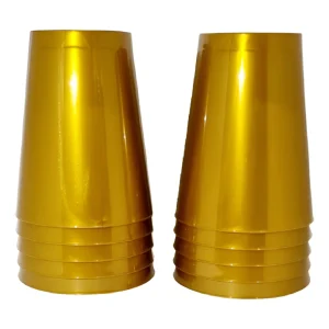Copo Acrílico Dourado 300ml – Conjunto com 10 Unidades