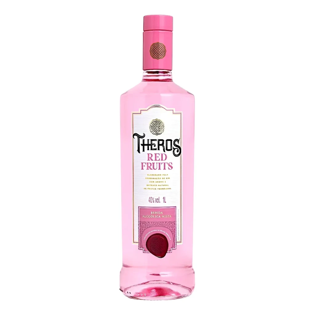 Gin Theros Red Fruits 1L – Explosão de Frutas Vermelhas