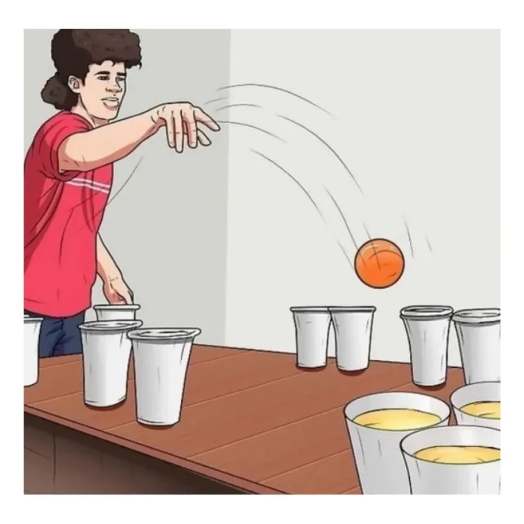 Jogo de Beer Pong com 12 Copos de 480ml e 2 Bolas - Image 6