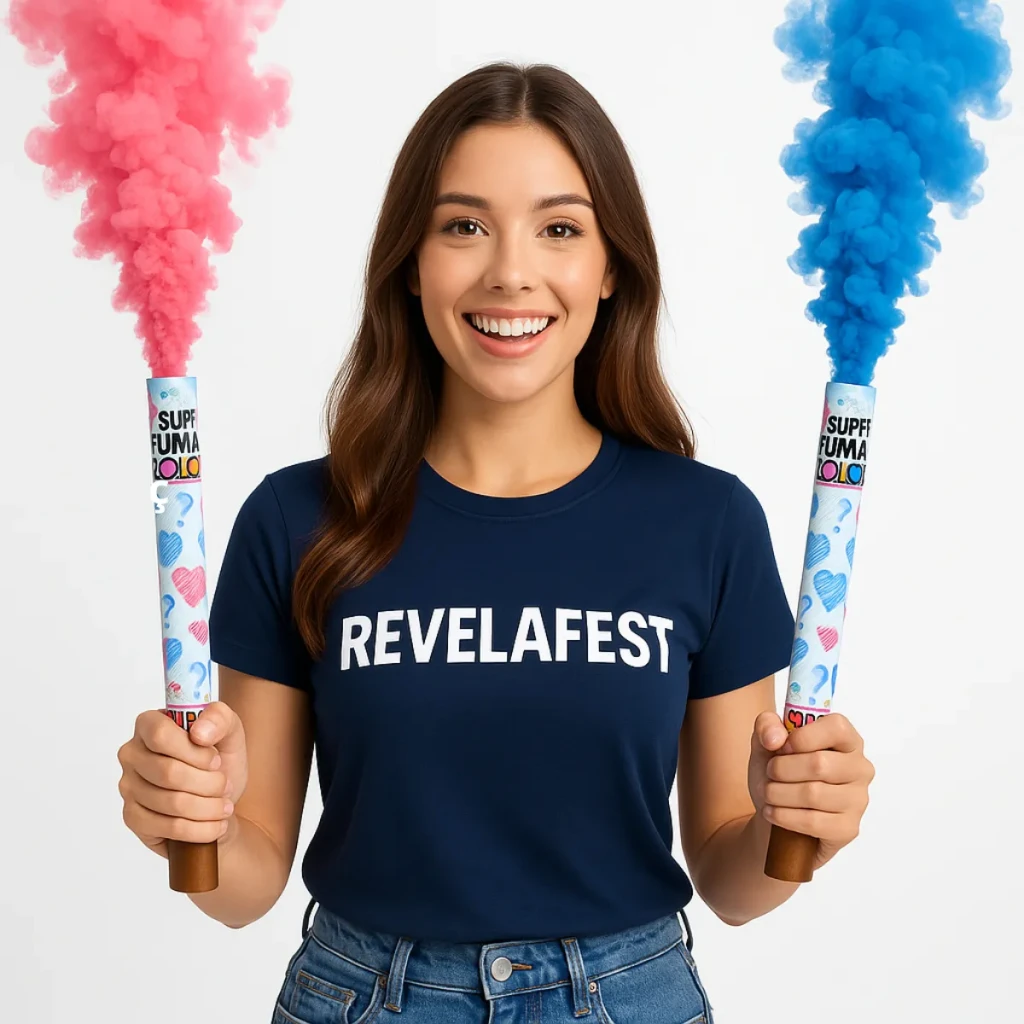 Kit de 4 Bastões de Fumaça para Chá Revelação – Cores Variadas - Image 8