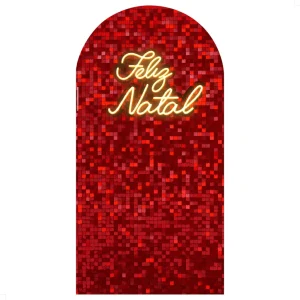 Painel Romano Natal em Tecido – Decoração de Festa 1x2m