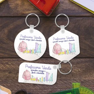Porta-chaves MDF "Aprender é fácil e divertido"