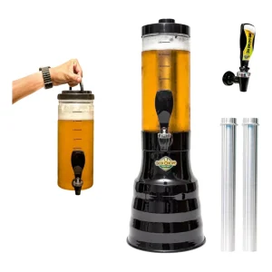 Torre de Chopp Portátil 2L com Alça – Praticidade e Estilo